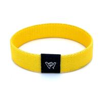 Hang Loose Bands - Colored Stretch Bracelet for Men Women & Teens - Summer - Boho Solid Color Wristband - Friendship Bracelets - Surfer Wrist Band, Medium: 7.5" length (for large wrists), Elastic, no