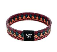 Hang Loose Bands - Southwestern Bracelet for Men, Women & Teens - Comfy Tribal Print and Boho - Western Style Reversible Wristband, Medium: 7.5" (for large wrists), Elastic blend material, no gemstone
