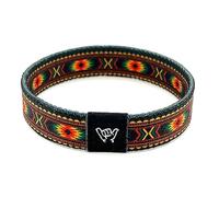 Hang Loose Bands Surfer Beach Bracelet for Men, Women and Teens - Comfortable Summer Bracelets - Boho Reversible Bracelet - Adjustable Festival Accessories & Friendship Jewelry Bracelet, Small: 6.5