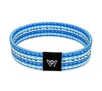 Hang Loose Bands Surfer Beach Bracelet for Men, Women and Teens - Comfortable Summer Bracelets - Boho Reversible Bracelet - Adjustable Festival Accessories & Friendship Jewelry Bracelet