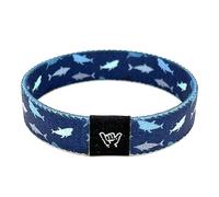 Hang Loose Bands Surfer Beach Bracelet for Men, Women & Teens - Comfy Summer Bracelets - Boho Reversible Wristband - Adjustable Festival Accessories & Friendship Jewelry Bracelet, Small: 6.5" (most