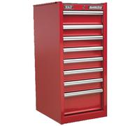 Hang-on Chest 8 Drawer With Ball Bearing Slides - Red From Sealey