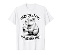 Hang On Let Me Overthink This Capybara Coffee Meme T-Shirt
