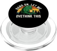 Hang On Let Me Overthink This Funny Frog Drinking Coffee Art PopSockets PopGrip for MagSafe