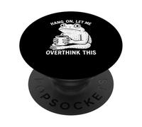 Hang On, Let Me Overthink This Funny Shocking Frog Novelty PopSockets Adhesive PopGrip