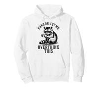 Hang On Let Me Overthink This Vintage Raccoon Sarcastic Pullover Hoodie