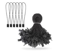 Hang Tag Fasteners 7In Black Hang String for Tags 1000Pcs Snap Lock Fastener Nylon Pin Loop Hook Ties for Clothes Gift Bags Price Tags with String Attached Belt Pocket Squares Luggage Label Attachment