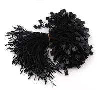 Hang Tag String 1500Pcs Square Clothes Tag Rope Snap Lock Pin Loop Fastener Hook Ties Easy and Fast to Attach for Attaching Labels(8 Black,1500Pcs)