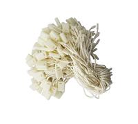 Hang Tag String Nylon String for Hang Tags 200pcs Disposable Black Price Nylon Hang Tag String with Snap Lock Pin for Clothes Brand Tag Price (Beige)
