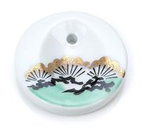 Hanga Pine Porcelain Japanese Incense Stick Holder Burner from Kousaido