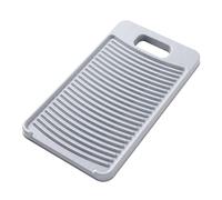 Hangable Antislip Washboard,With Fixed Tripod Thicken Plastic Washboard Clothing Cleaning Tool (Grey)