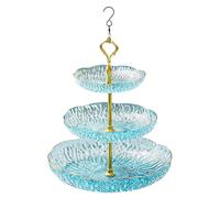 Hangable Bird Bath Bowl 3-tier Garden Outdoor Tray BirdBath