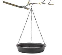 Hangable Bird Bath, Hangable Bird Bath Bowl - Outdoor Garden Bird Bath Tray, Wildlife Display Plate, S-shaped Hook for Garden Outdoor Garden Decking