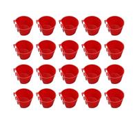 Hangable Cage Cups For Poultry Chicken Cup Feeding Bowl Bird Food Cups Food Container Bowl Cage Feeders 20pcs