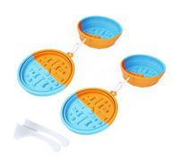 Hangable Pet Bowl Foldable Food Feeder Water Drinking Dog Supplies Travel Dish Feeding Supply Carabiner Clip Dog Bowl