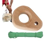 Hangboard Rock Climbing - High Strength, Durablle Wooden Board, Professional Rock Climbing Equipment | Lightweight Portable Gym Gear For Beginners Professionals Women Men