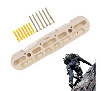 Hangboard Rock Climbing - Wooden Finger Grip Trainer, Durable Strength Hold Panel, Mountable Climb Frame Board, Non-Slip Pull Conditioning Station | Home Gym Training Practice Building for Athletes