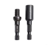 Hanger Bolt Driver Set for m6 M8 for m10 Threaded Insert Tool Self-Tapping Socket Adapter 1/4 Hex for Woodworking Furniture Assembly(M8)