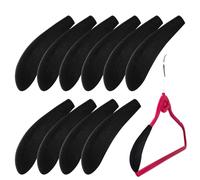 Hanger Shoulder Pad, Flocked Hanger Shoulder Rest Racks, Non-Slip Velvet Wide Standard Suit Hangers Pads, Sweater Hanger Set with Foam Shoulder Pads, Stylish Sweater Hanger Protector