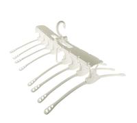 hangerCoat Rack,Clothes Organizer，8-in-1 Multifunction Non-Slip Clothes Hanger Foldable Hanger for Trousers, Ties, Skirts, Scarves etc. Blue (Color : White) (Color : White)