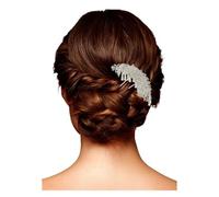 HangErFeng Silver Filigree Lily Flower Hairpin U Shaped Hair Stick Tassels Vintage Style Bun Accessory 931