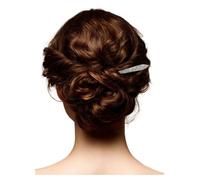 HangErFeng Women Silver Hairpin Flat Shape Peony Pattern Everyday Hairpin 925