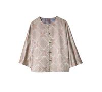 HangErFeng Women's Silk Song Brocade Autumn Lightweight Transitional Jacket 351, Beige, Large