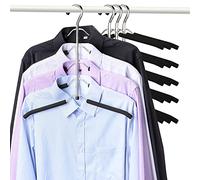 Hangers Space Saving Clothes Hanger 4 Pack Swing Arm Non Slip Padded Coat Hanger 5 Layers Heavy Duty Stainless Steel Sweater Shirt Hanger Closet Storage Organizer