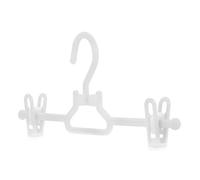 HANGERWORLD 20 White 30cm Childrens Plastic Top Coat Clothes Garment Baby Toddler Hangers