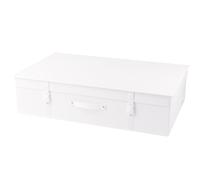 HANGERWORLD Large White Wedding Dress Storage Box pH Neutral Space Saving Storage Box with Acid-free Fabric