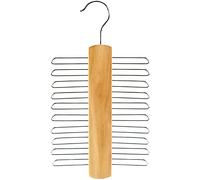 Hangerworld Wooden 20 Bar Tie Belt Rack Accessory Organiser Coat Hanger