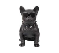 hanghaijia Bulldog Bluetooth Speaker, Suitable For Mobile Phone, Laptop, Tablet, TV, Smart Portable Speaker FM Radio,Black (Size : Large-13.2"×7.4"×12.2")