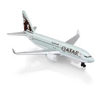 HANGHANG 1/400 Qatar 380 Plastic Airplane Model Suitable for Collections and Display