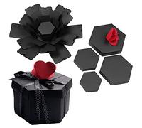 HANGHANG Creative Surprise Explosion Photo Box, Explosion Box Hexagonal DIY Photo Album Scrapbooking Bomb Box Gift