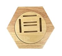 HANGHANG Medal Holder Display, Hexagonal Honeycomb Medal Display Stand, Wooden Medal Holder Hanger Display for Sports, Track Field, Spartan, Races, Running, Marathons Honors