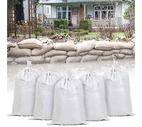 HANGHANG White Empty Poly Sandbags Woven Polypropylene Heavy Duty Sand bags for Flooding 600 * 350mm Pack Of 10