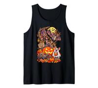 Hangin Around Bat Bash Ghost Witch Pumpkins Halloween Bats Tank Top