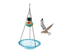 Hangin Bird Bath Hanging Bird Bath Bowl | GARLIETER BIRD BATH | Weatherproof Resistant Birdhouse | Build In Solar Powered LED Aquarium For Fine Trees