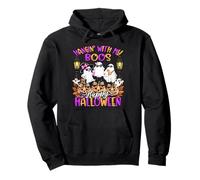 Hangin' With My Boos Cute Boujee Ghosts Halloween Costume Pullover Hoodie