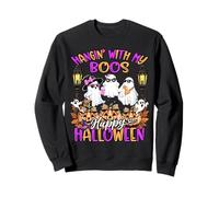 Hangin' With My Boos Cute Boujee Ghosts Halloween Costume Sweatshirt
