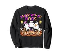 Hangin' With My Boos Funny Boujee Ghosts Halloween Costume Sweatshirt