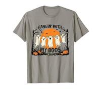 Hangin' With My Boos Ghost Halloween Pumpkin Spooky Season T-Shirt
