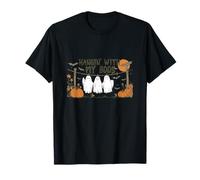 Hangin' With My Boos Ghosts Halloween Cute Pumpkin Bat Funny T-Shirt
