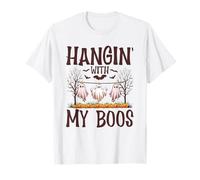Hangin with My Boos - Halloween Ghosts Pumpkins Bats T-Shirt