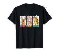 Hangin' with My Bunnies Easter Hunter Fisher Bunny Goat Fish T-Shirt