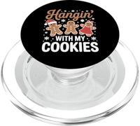 Hangin With My Cookies Gingerbread Women Christmas Teacher PopSockets PopGrip for MagSafe