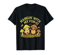 Hangin' with My Fun-Gi Mushroom Cottagecore Graphic T-Shirt