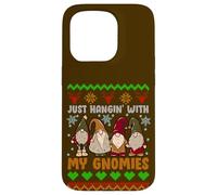 Hangin With My Gnomies Adorable Christmas Gnome Lover Case for iPhone 15 Pro