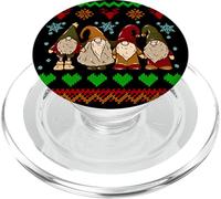 Hangin With My Gnomies Adorable Christmas Gnome Lover PopSockets PopGrip for MagSafe