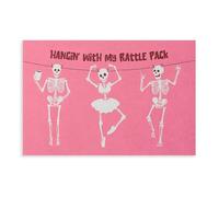 Hangin' With My Rattle Pink Canvas Poster Bedroom Decor Landscape Office Room Decor Gift 16x24inch(40x60cm)